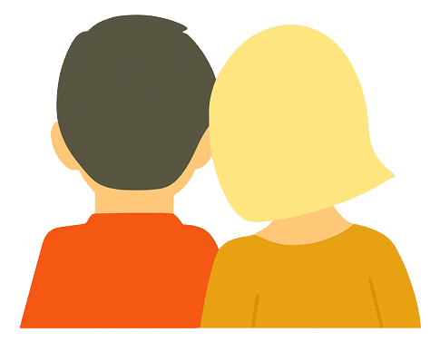 koppel die verliefd met hun hoofd tegen elkaar rusten.