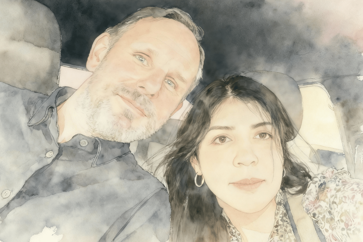 Man vrouw schilderij Jessica & Albert