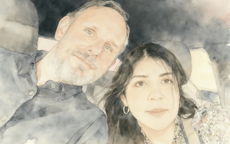 Man vrouw schilderij Jessica & Albert