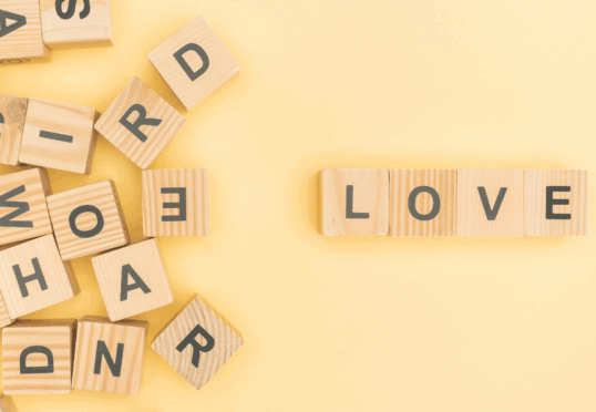 Dyslexie - letters scrabble