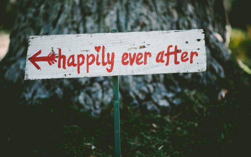 B&B Vol Liefde Liefdeslessen - bord happily ever after